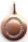 10KT ROSE GOLD ROUND PENDANT WITH DIAMONDS