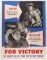 WWII USA FOR VICTORY WAR BOND POSTER
