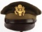 WWII US ARMY AIR FORCE OFFICE VISOR CAP LONDON