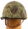 WWII USMC HBT CAMO LATE WAR M1 HELMET NEAR MINT