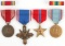 POST WWII DSC BRONZE STAR & MORE SERVICE MEDALS