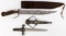 KNIFE LOT BOWIE WITH SHEATH  AND JAPANESE DAGGER