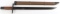 WWII JAPANESE TYPE 30 BAYONET W WOODEN SCABBARD