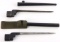 WWII BRITISH LEE ENFIELD SPIKE BAYONETS & SCABBARD