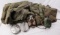9 POST WWII US MILITARY DUFFEL BAG W SLEEPING BAG