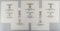 5 WWII KNIGHTS CROSS RECIPIENT AWARD CERTIFICATES