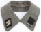 WWII GERMAN REICH OVERCOAT COLLAR W SS COLLAR TABS