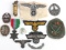 WWII GERMAN REICH INSIGNIA BADGE & PATCHES LOT