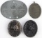 WWWII GERMAN COMBAT WOUND BADGES DOGTAGS MEDALS