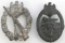 WWII GERMAN REICH INFANTRY & TANK ASSAULT BADGES