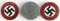 WWII GERMAN NSDAP PARTY PINS & OPFERRING ELSSAS