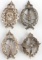 WWI GERMAN IMPERIAL STORMTROOPER BADGE LOT OF 4