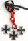 WWI & WWII GERMAN THIRD REICH IRON CROSS LOT OF 3