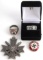 WWII GERMAN GROUPING SS RING NSDAP PIN AND MERIT