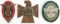 3 WWII GERMAN POLIZEI SA RALLY BERLIN TINNIE BADGE