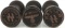 WWII GERMAN THIRD REICH SS HAND STAMP LOT OF 3