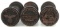 WWII GERMAN THIRD REICH HAND STAMP LOT OF 3