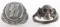 2 WWII GERMAN WAFFEN SS TOTENKOPF RINGS