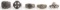 5 WWII GERMAN THIRD REICH RING LOT TOTENKOPF