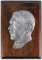 WWII GERMAN REICH ADOLF HITLER WOOD WALL PLAQUE