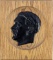WWII GERMAN REICH ADOLF HITLER WOOD WALL PLAQUE