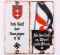 WWII GERMAN REICH SA & NSDAP ENAMELED STREET SIGN
