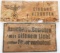 2 WWII GERMAN REICH NSDAP WARNING STREET SIGNS