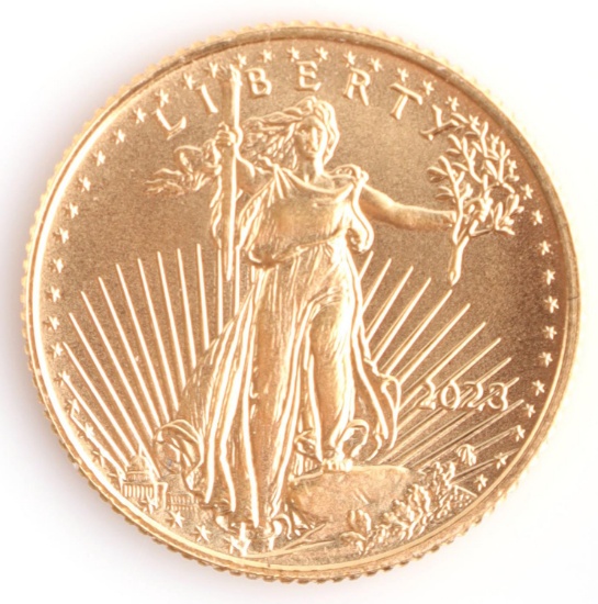 1/10TH OZ GOLD AMERICAN EAGLE BU COIN 2023