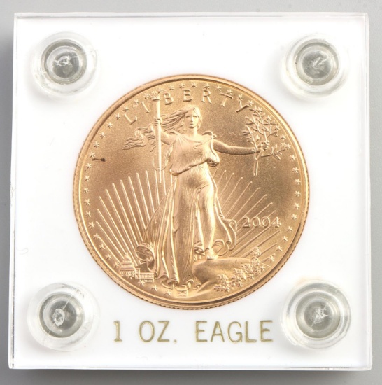1 OZ AMERICAN EAGLE BU GOLD COIN 2004