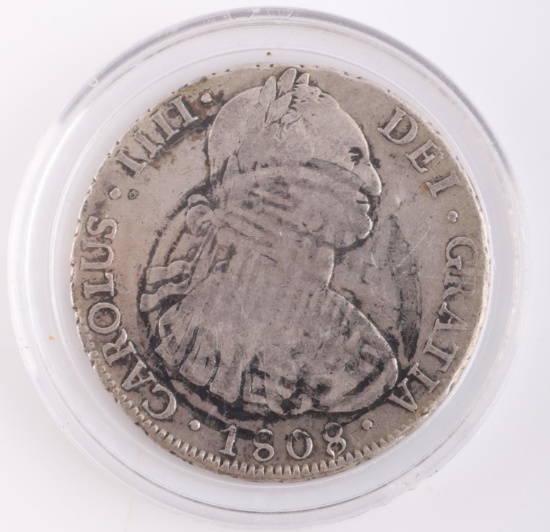 1808 8 REALES SILVER COIN FROM BOLIVIA MINT