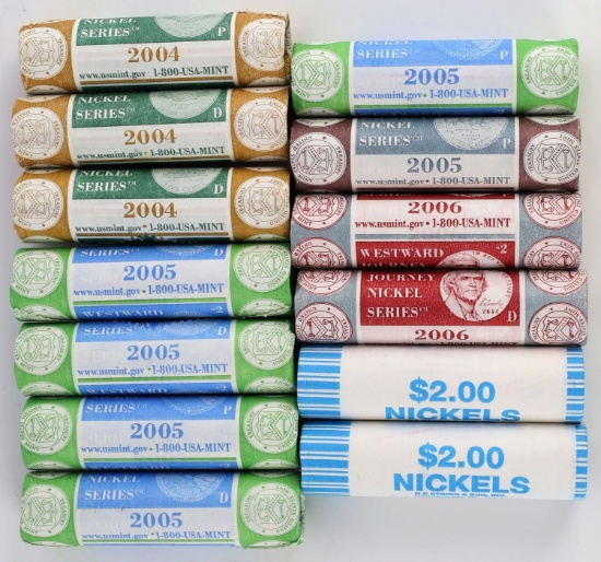 $26.00 FACE 2004 2005 WESTWARD JOURNEY NICKEL LOT