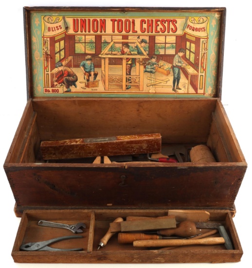 BOYS UNION TOOL CHESTS NO 800 WOOD WORKING TOOLS