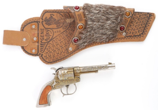 ORIGINAL 1950'S GENE AUTRY CAP PISTOL AND HOLSTER