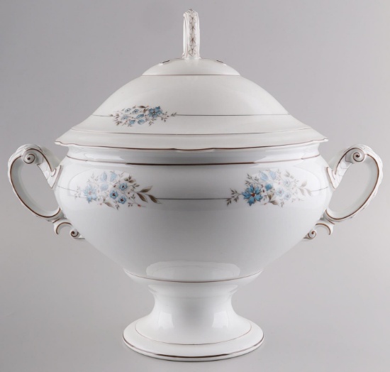 ANTIQUE HAND PAINTED  SOUP TUREEN