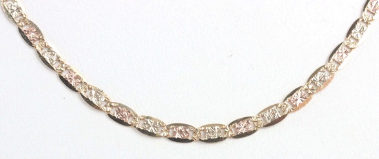 10KT YELLOW GOLD ANCHOR LINK NECKLACE