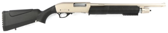 ROCK ISLAND MERIVA CHROME PUMP ACTION SHOTGUN NIB