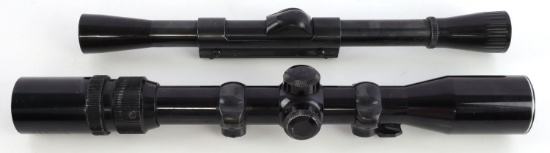 2 RIFLE SCOPES  VALOR 3X-9X32 & WEAVER C4 TIP OFF