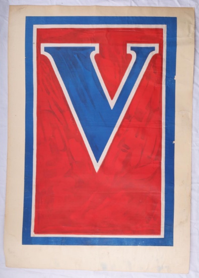 WWI USA V FOR VICTORY WAR POSTER
