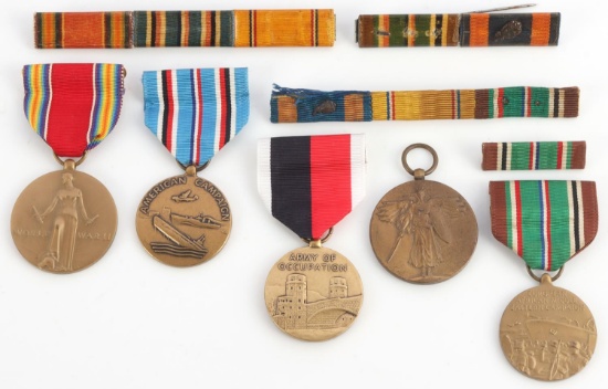 WWII & POST US MILITARY MEDALS BARS & INSIGNIA
