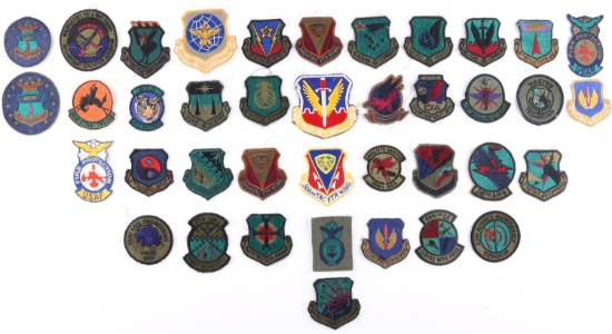 40 WWII US AIR FORCE FIGHTER SQUADRON PATCHES LOT