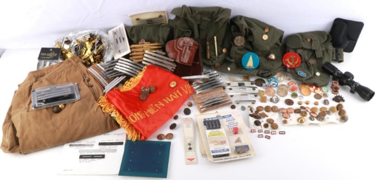 CIVIL WAR WWI WWII VIETNAM MILITARY COLLECTABLES
