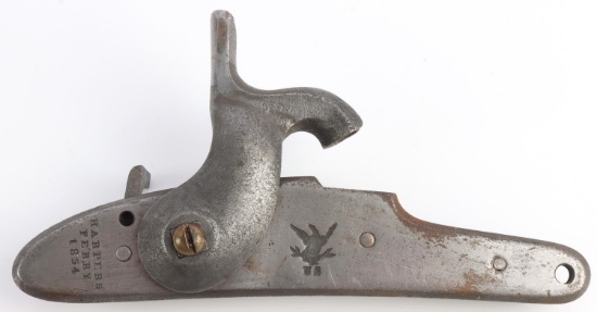 1854 US HARPERS FERRY LOCK PLATE W HAMMER