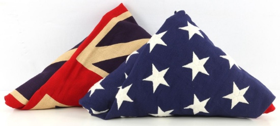 50 STAR UNITED STATES FLAG & GRAND UNION FLAG