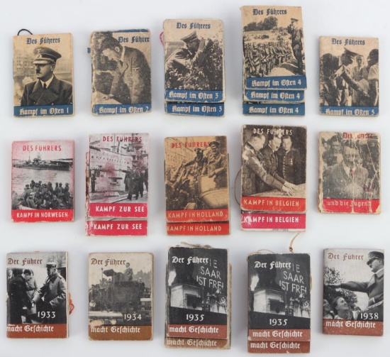 WWII GERMAN DER FUHRER MINIATURE BOOK LOT 0F 23