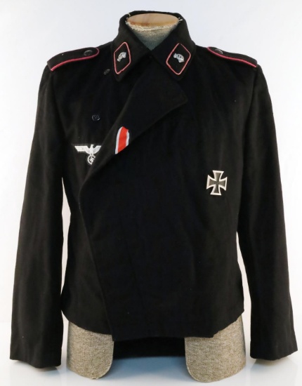 WWII GERMAN REICH WAFFEN SS PANZER EM TUNIC