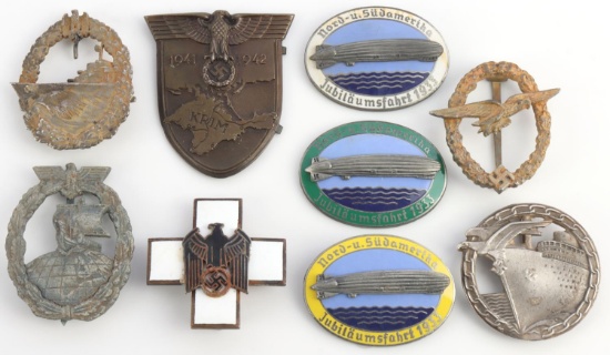 WWII GERMAN REICH BADGES MEDALS & INSIGNIA