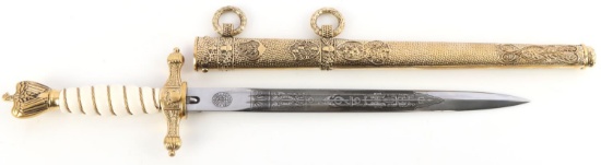 WWII GERMAN KRIEGSMARINE ADMIRALS DAGGER SCABBARD