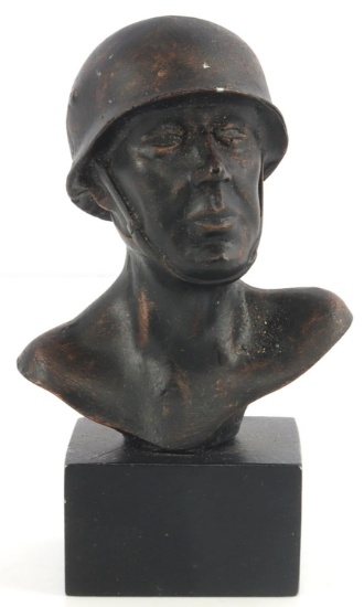 WWII GERMAN THIRD REICH SMALL BRONZE BUST