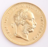 1915 AUSTRIA 1 DUCAT GOLD RESTRIKE PROOF COIN