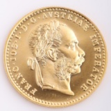 1915 AUSTRIA 1 DUCAT GOLD RESTRIKE PROOF COIN